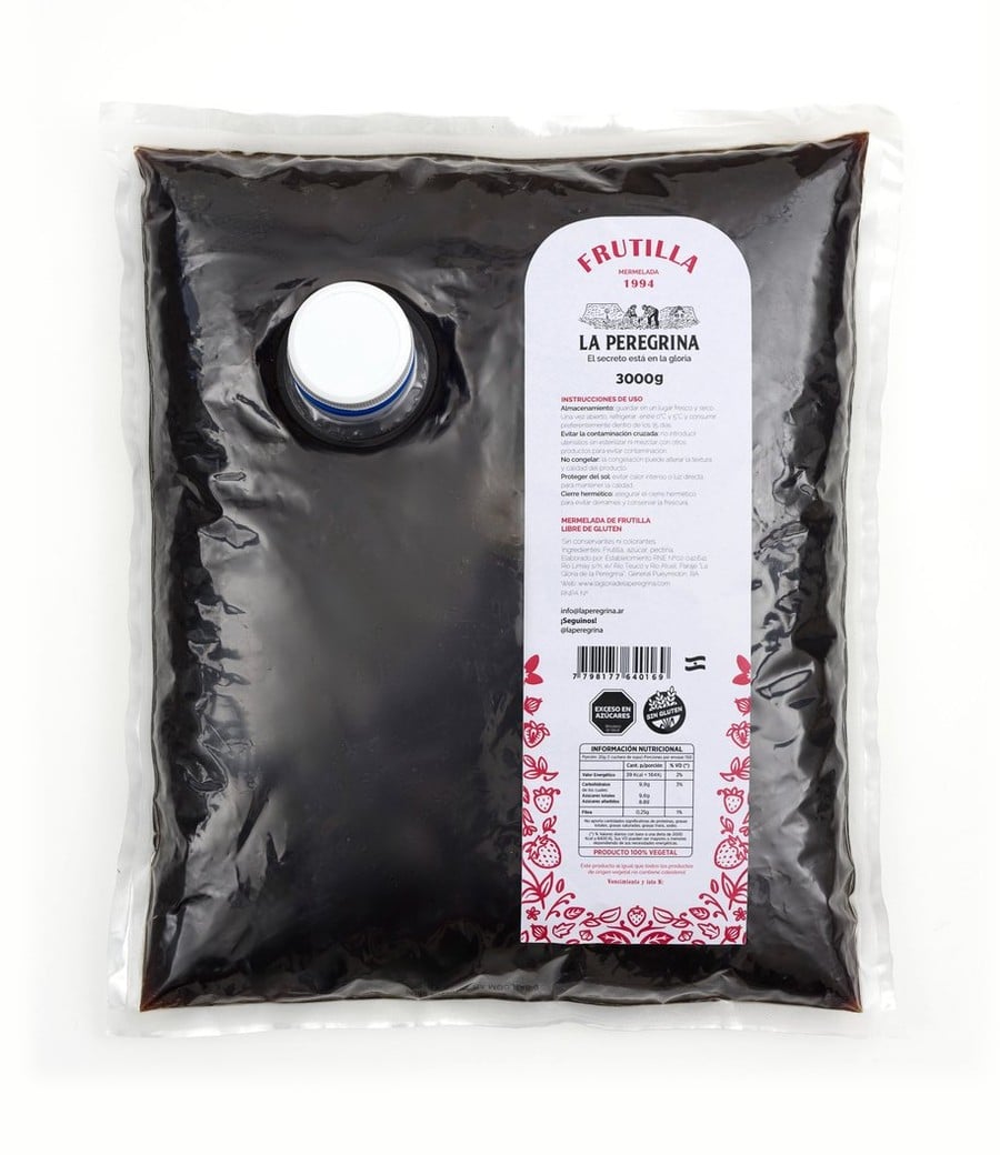 Mermelada de frutilla en envase de 3 kg